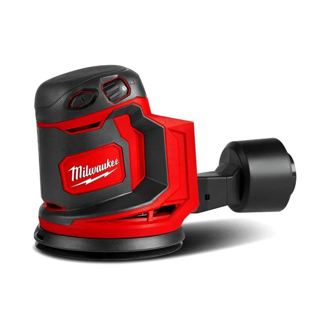 Milwaukee M18 BOS125-0 Orbital Sander + 2× 5.0Ah Batteries