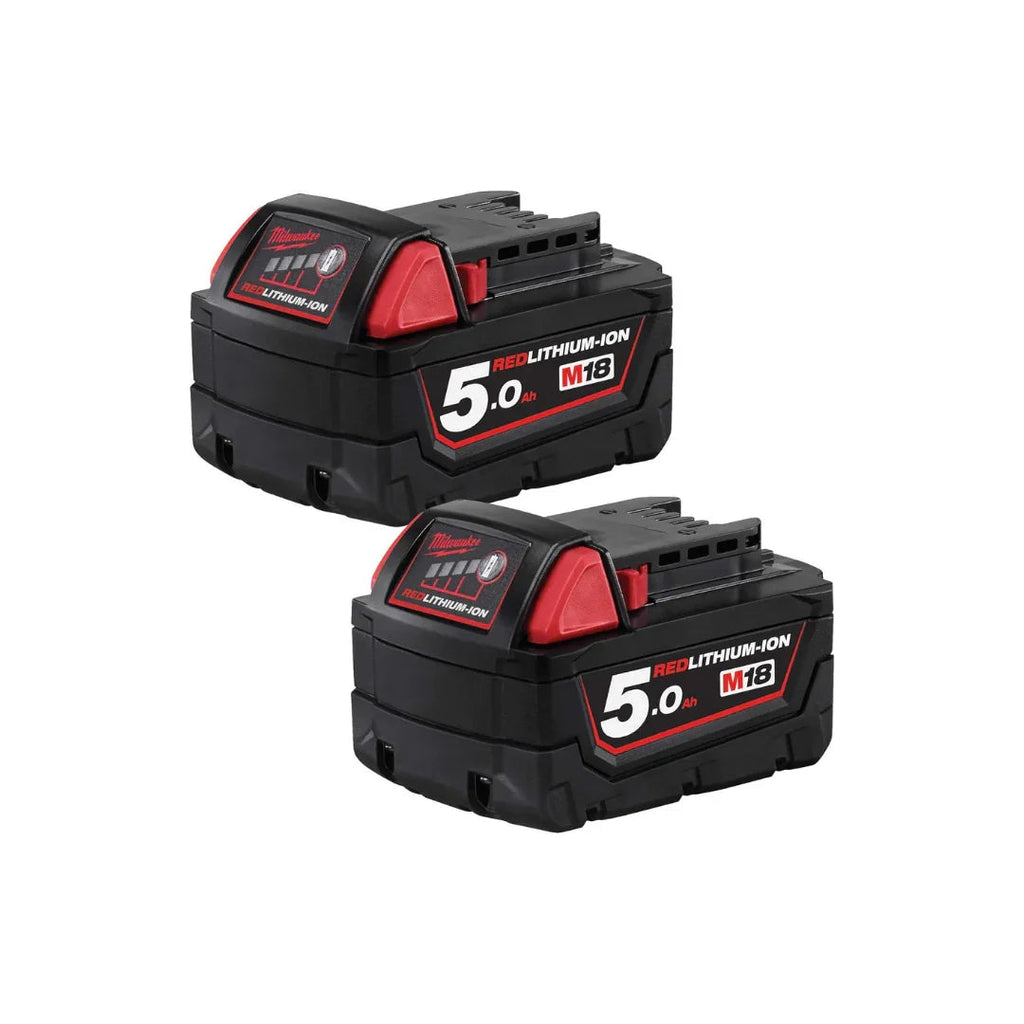 Milwaukee 18V Impact Driver + 2× 5.0Ah Batteries