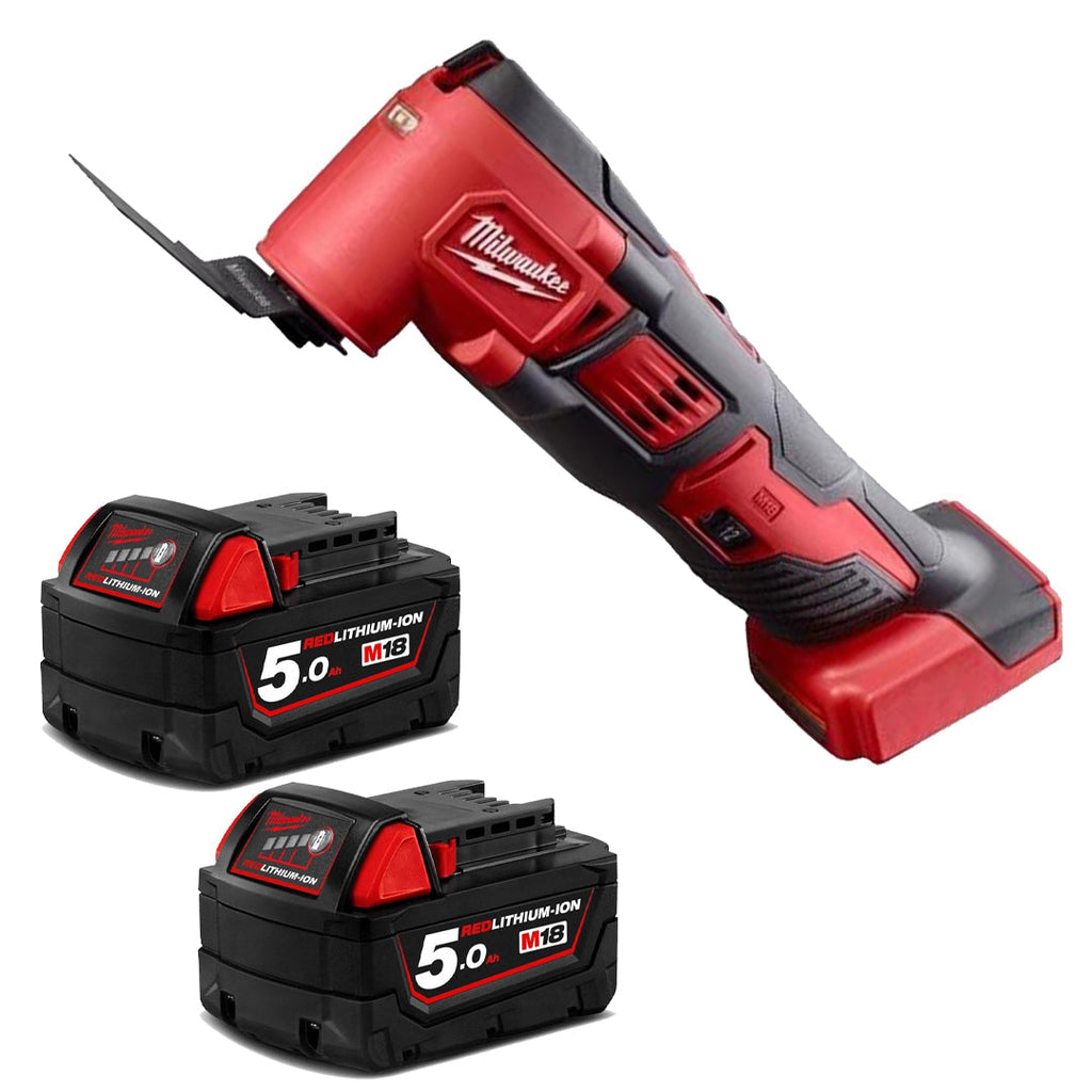Milwaukee 18V LXT Cordless Multi-Tool Bundle – DTM51Z with Twin 5.0Ah Li-Ion Batteries